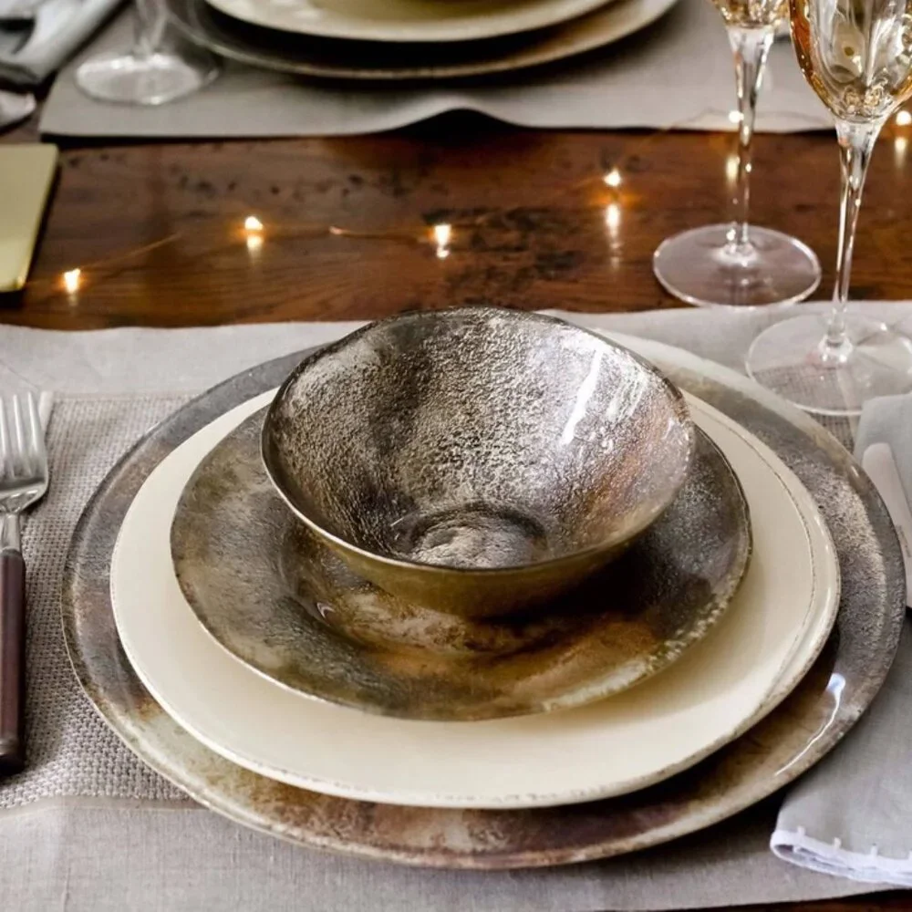 Vietri Earth Glass Cereal Bowl - Set of 4